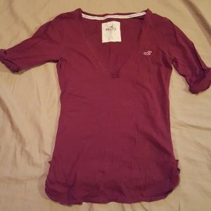 Hollister Cuffed Sleeve Tee